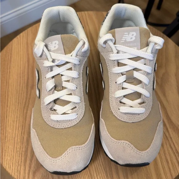 New Balance 515 Tan and White Sneakers - Picture 3 of 11